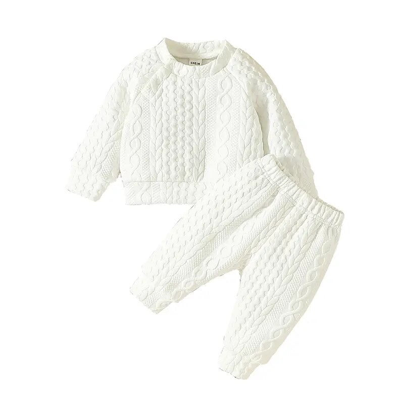 Winter Cable Knit 2 Piece - White