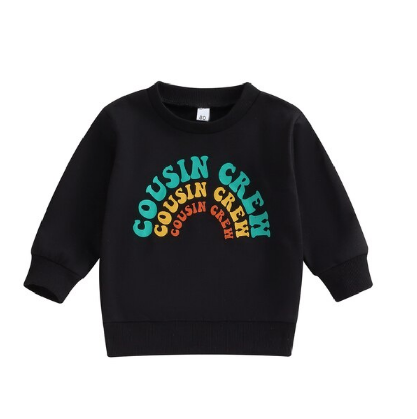 Cousin Crew Sweater - Black