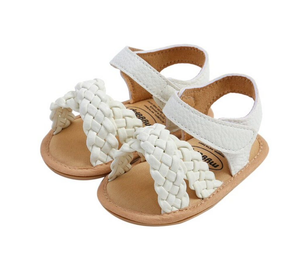 Braided Sandals - White
