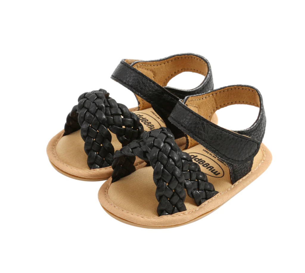 Braided Sandals - Black