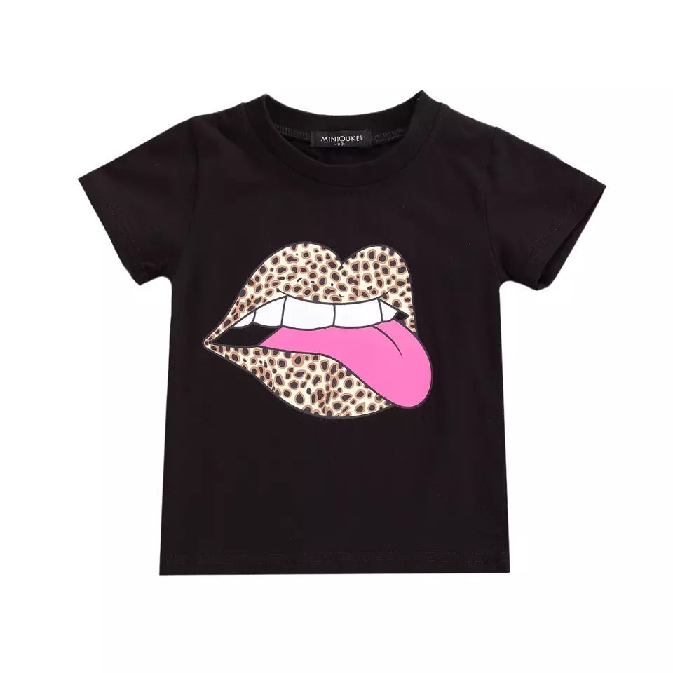 Leopard lips T-shirt