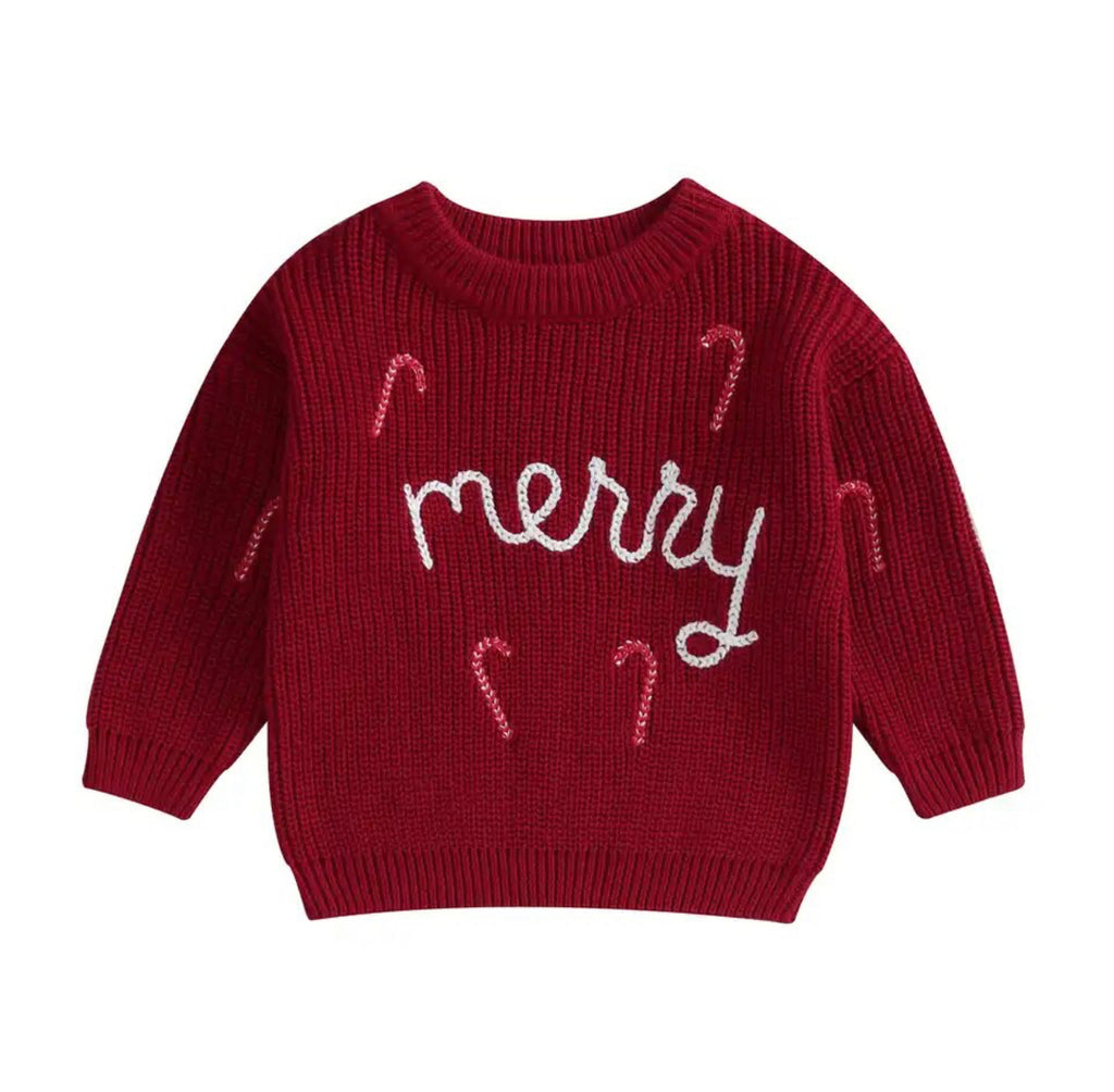 Merry Knit Pullover - Red