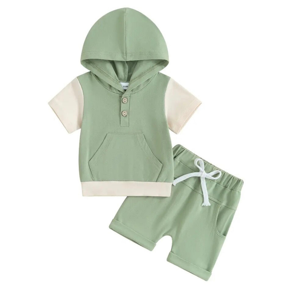Isaiah Hooded 2 Piece - Green