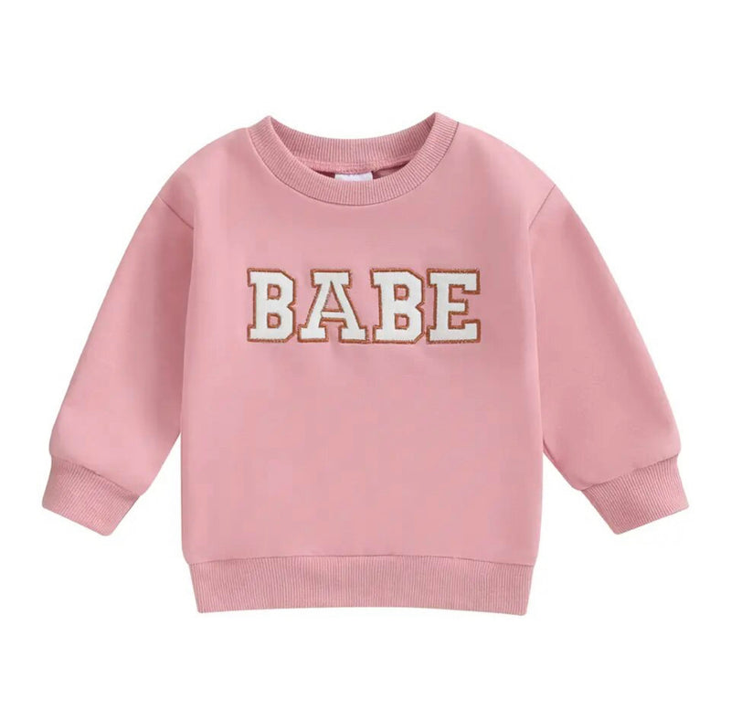 Varsity Babe Sweater - Pink