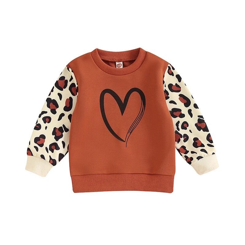 Heart Leopard Sweater