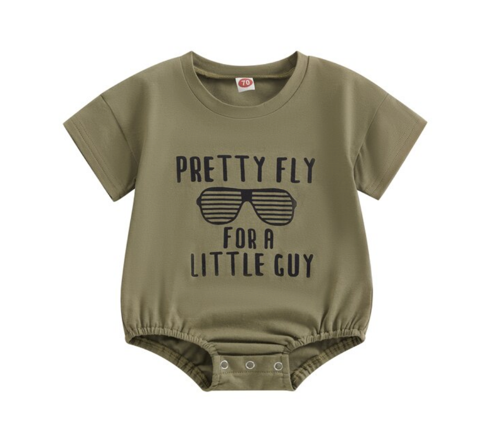 Pretty Fly For A Little Guy Onesie - Green