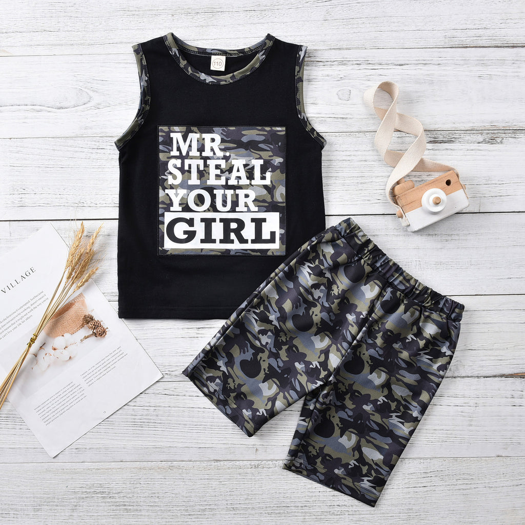Mr. Steal your girl tank top set