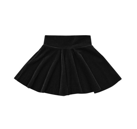 Velvet Holiday Skirt - Black *