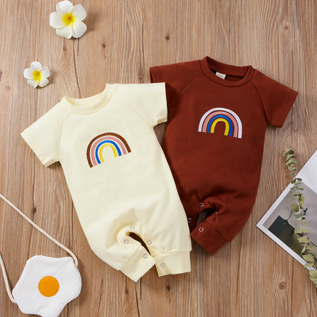 Baby Rainbow Jumpsuit - Ivory