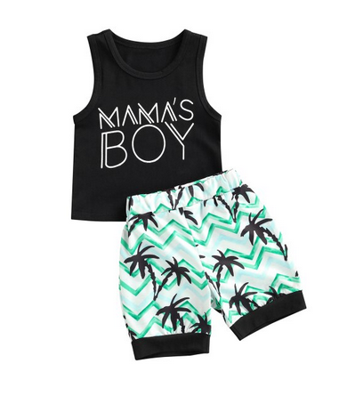 Mama's Boy Tropical Tree 2 Piece