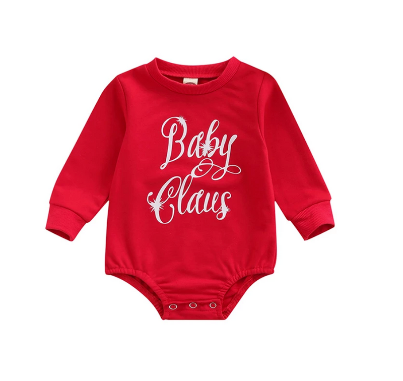 Baby Clause Long Sleeve Romper *