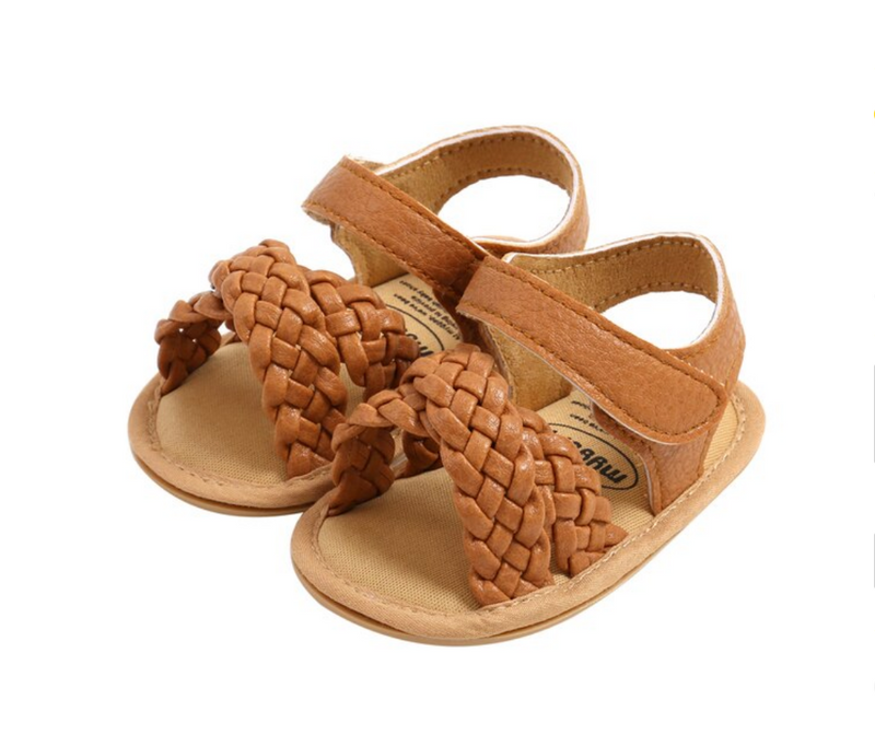 Braided Sandals - Brown