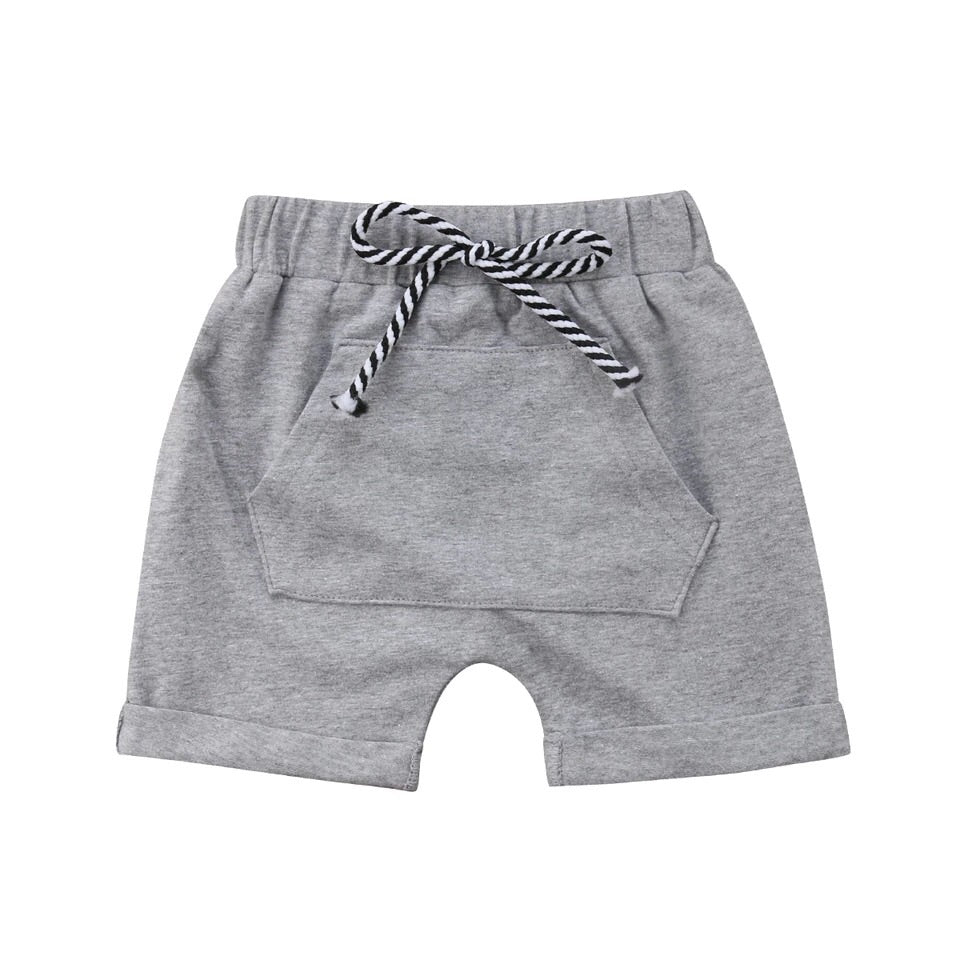 Boys elastic waisted shorts - Gray