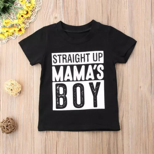 Straight Up Mamas Boy Tee