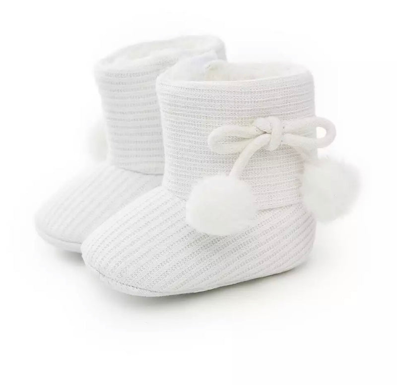 Baby Girl Boots - White