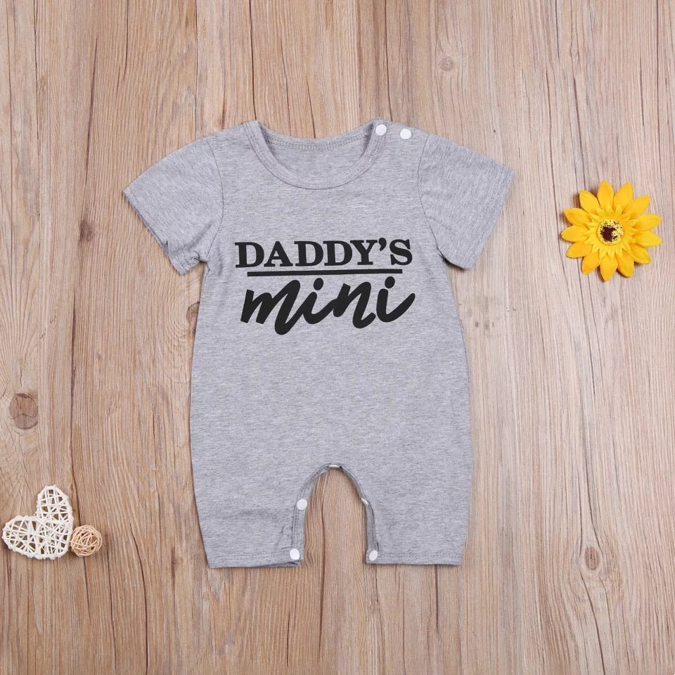 Daddy’s Mini Romper - Gray