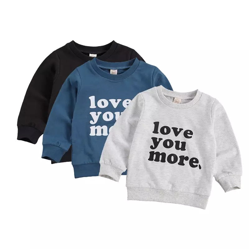 Love You More Sweater - Gray