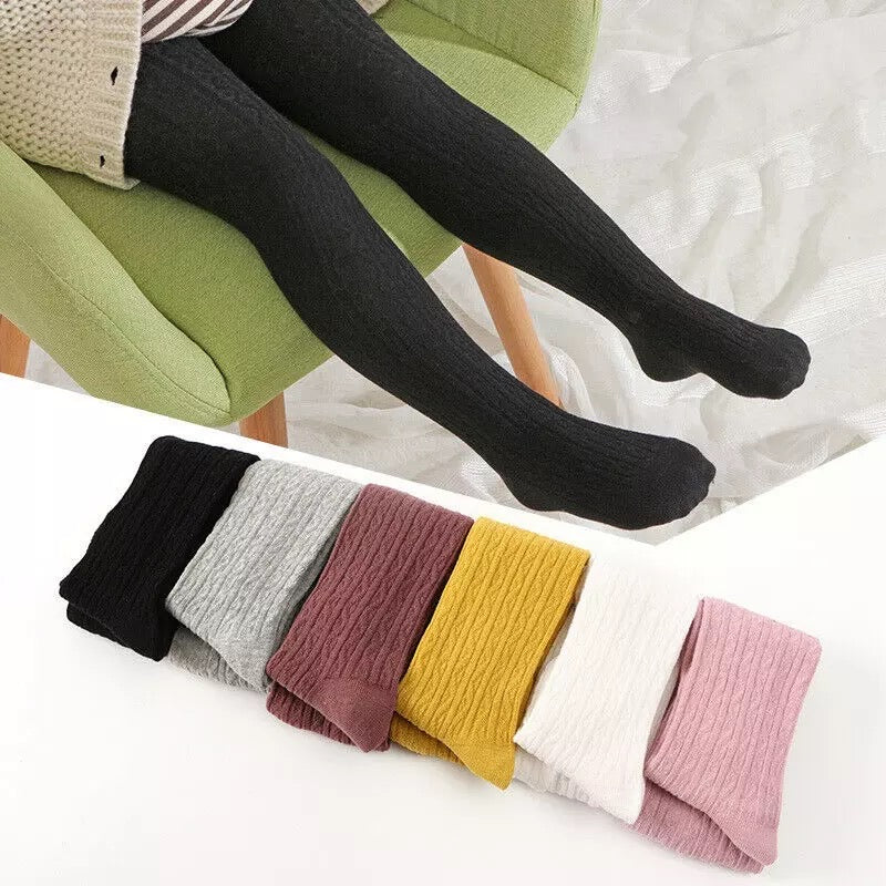 Knit Tights - White