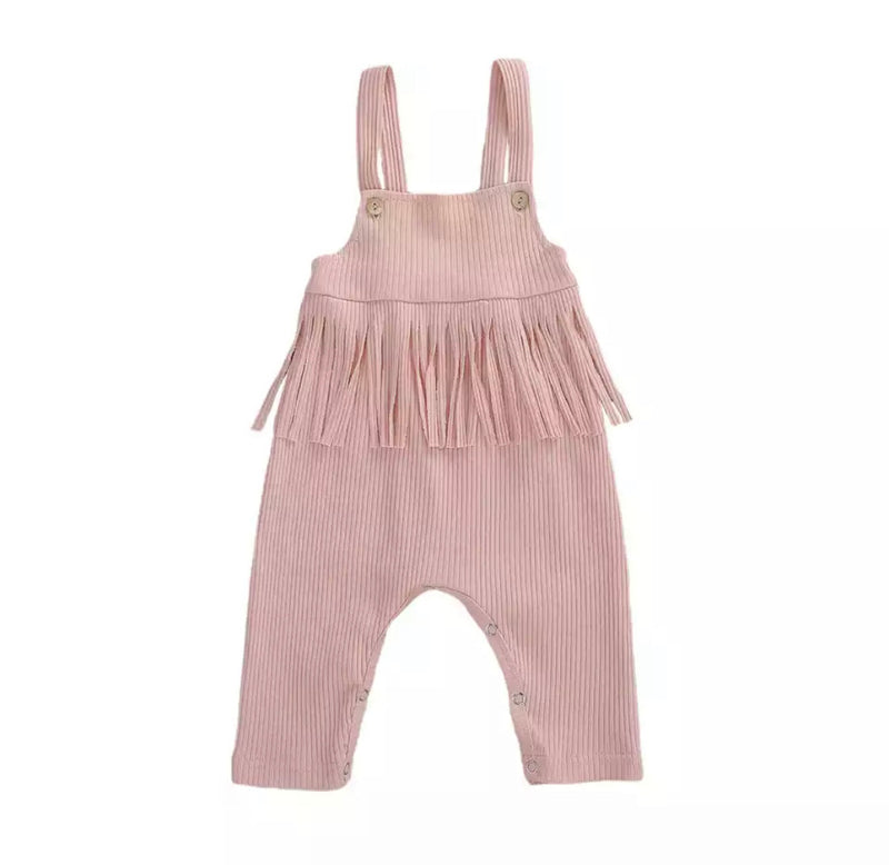 Angelica Fringed Jumpsuit - Pink