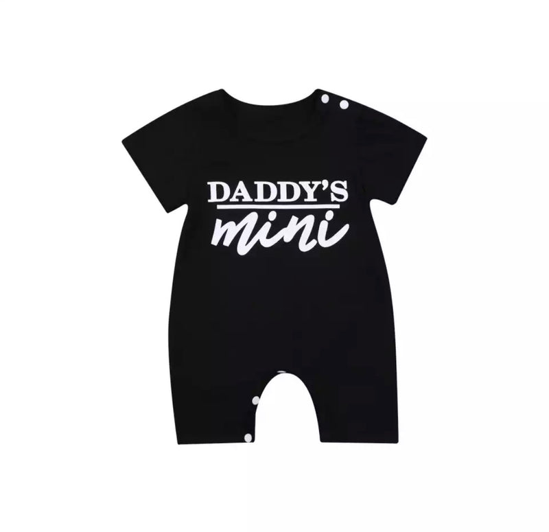 Daddy’s Mini Romper - Black